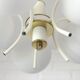 Mid-century modern vintage chandelier MCM Sputnik white hanging lamp 1970's