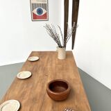 Solid beech farmhouse table