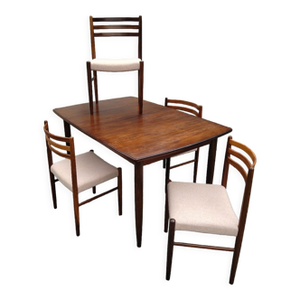 Rosewood table and chairs
