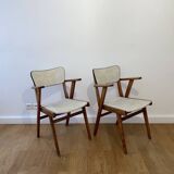 Pair of vintage bridge chairs – Scandinavian style