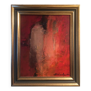 Alix Lanfant(1935-1993) Femme artiste Peinture signée