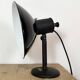 Vintage Industrial Black Enamel Table Lamp from EB, 1950s
