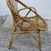 Vintage 1960s rattan armchair for children