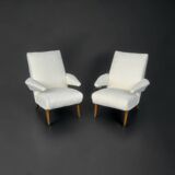 Pair of vintage armchairs from the 1950s-60s refurbished