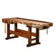 Vintage Wooden Industrial Rustic Carpenter’s Workbench with Two Vises