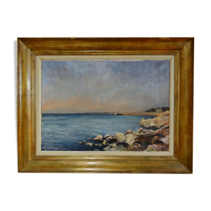Huile sur toile, Port de Concarneau,