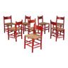 chaises de salle à manger dans le style Perriand « Dordogne » de France