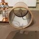 Art Deco mirror lamp, copper and glass