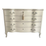 Commode blanche Louis XIV