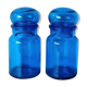 Paire de bocaux d'apothicaire bleus
