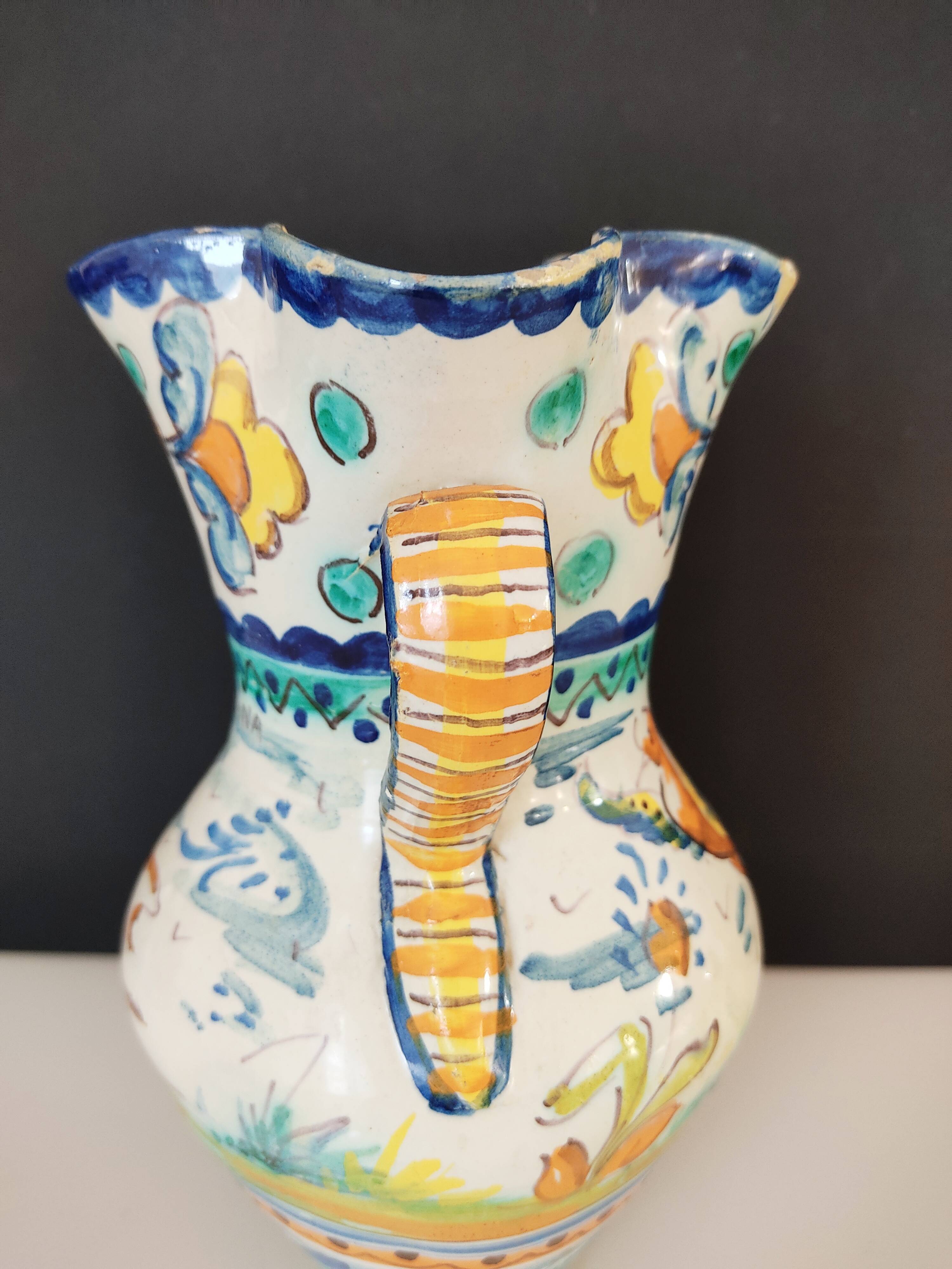 Vase with two ceramic handles Sante Ana Spain