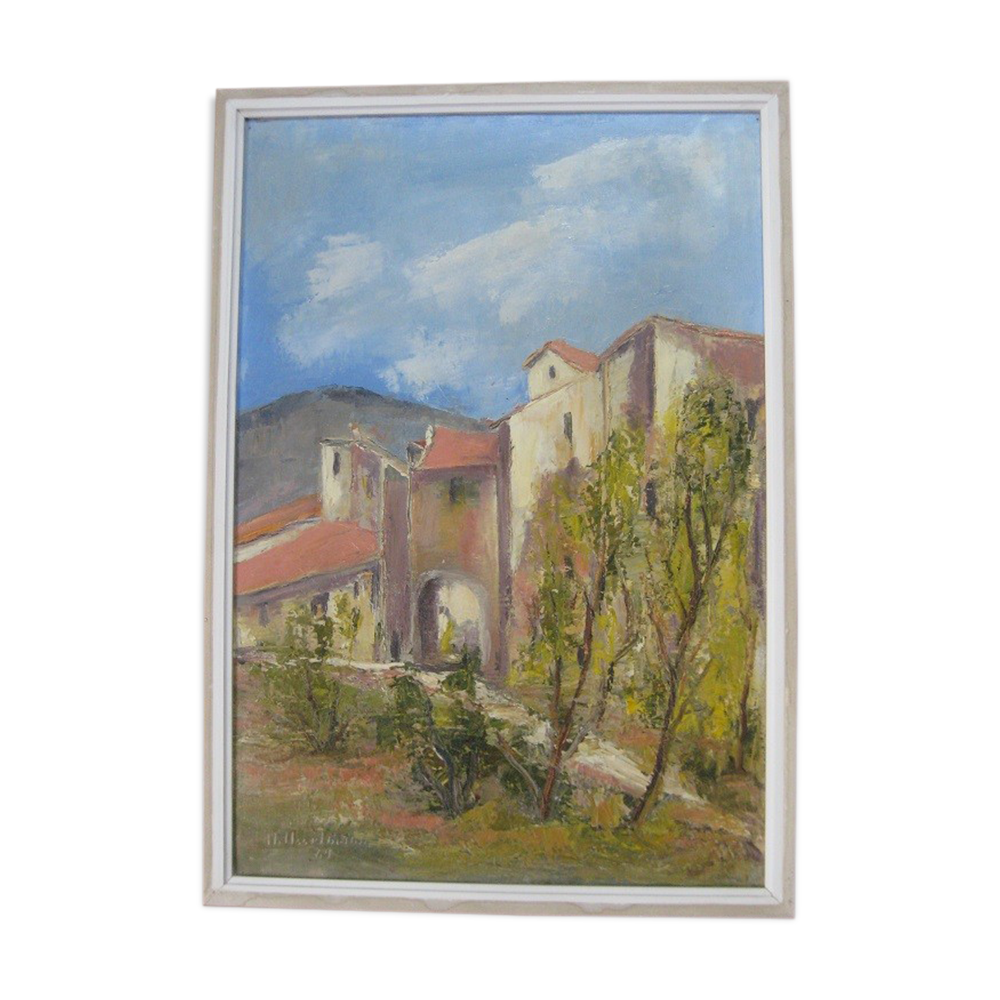 Sillans, 38, old oil on canvas