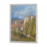 Sillans, 38, old oil on canvas