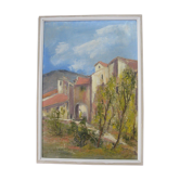 Sillans, 38, old oil on canvas