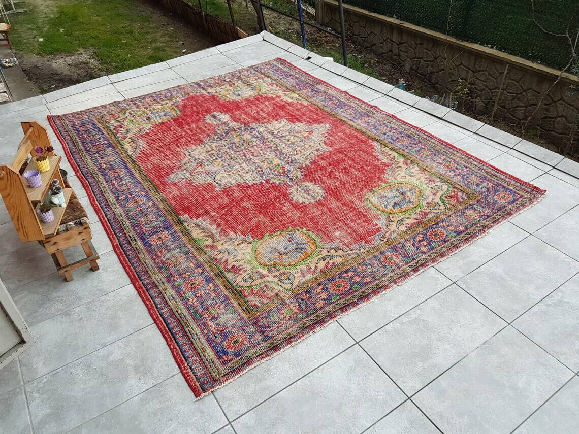 Tapis Oushak floral antique sku2274