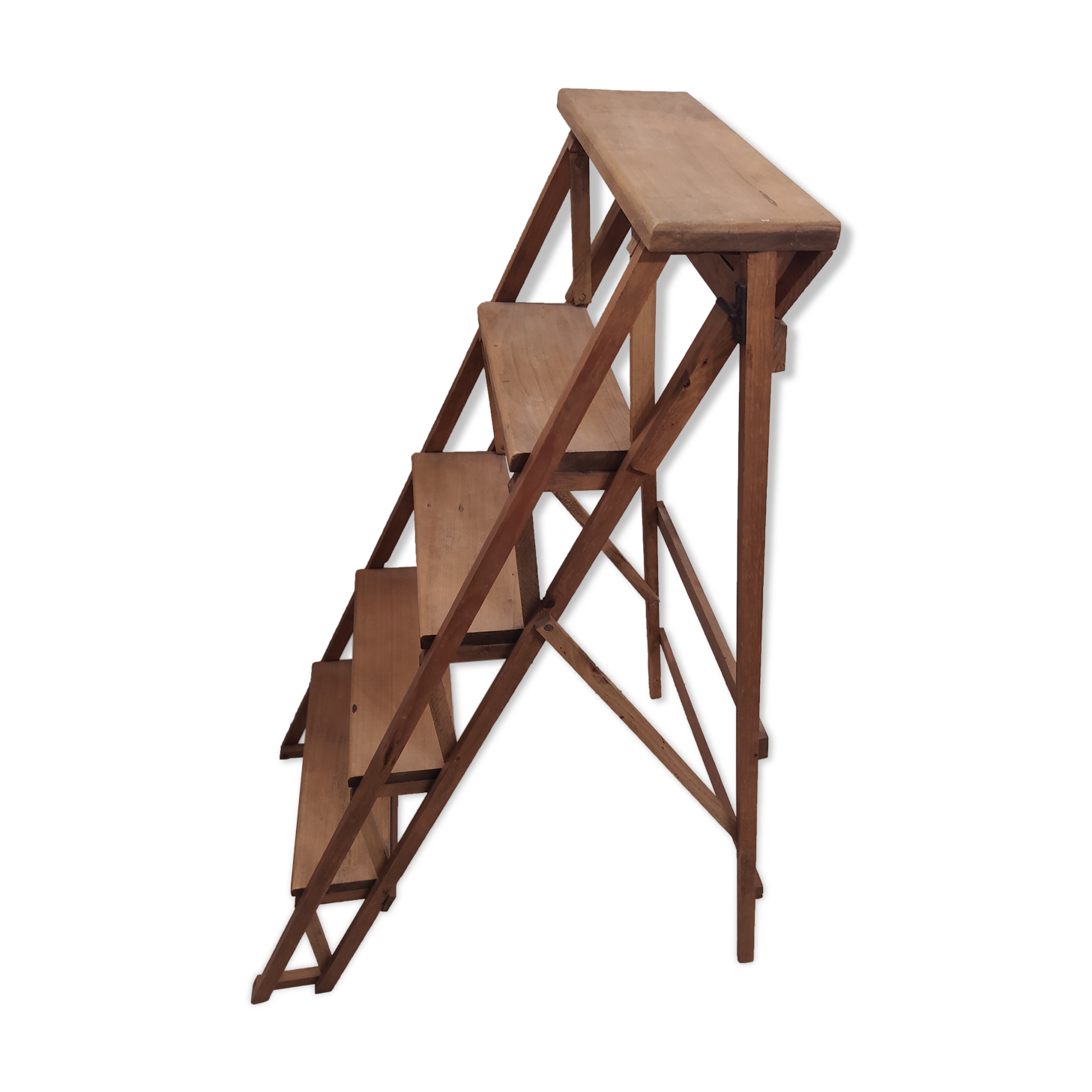 Escabeau bois blanc