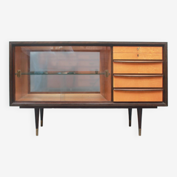 Buffet/vitrine des années 1950 bicolore