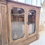 Enfilade display cabinet, solid oak, 1920.