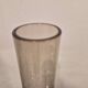 Vintage cylindrical vase in smoked glass