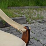 Ake fribytter for nelo sweden swivel leather lounge chair