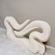 Vintage abstract art statue stone sculpture XL 'Wave'