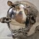 Napoleon III teapot in silver-plated metal – 19th century – Rococo decoration