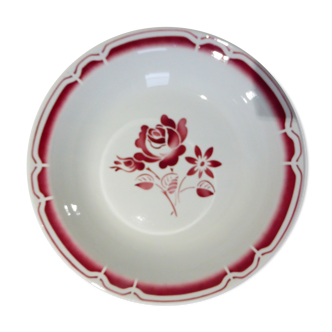 Plat de service rond creux vintage en porcelaine 210167