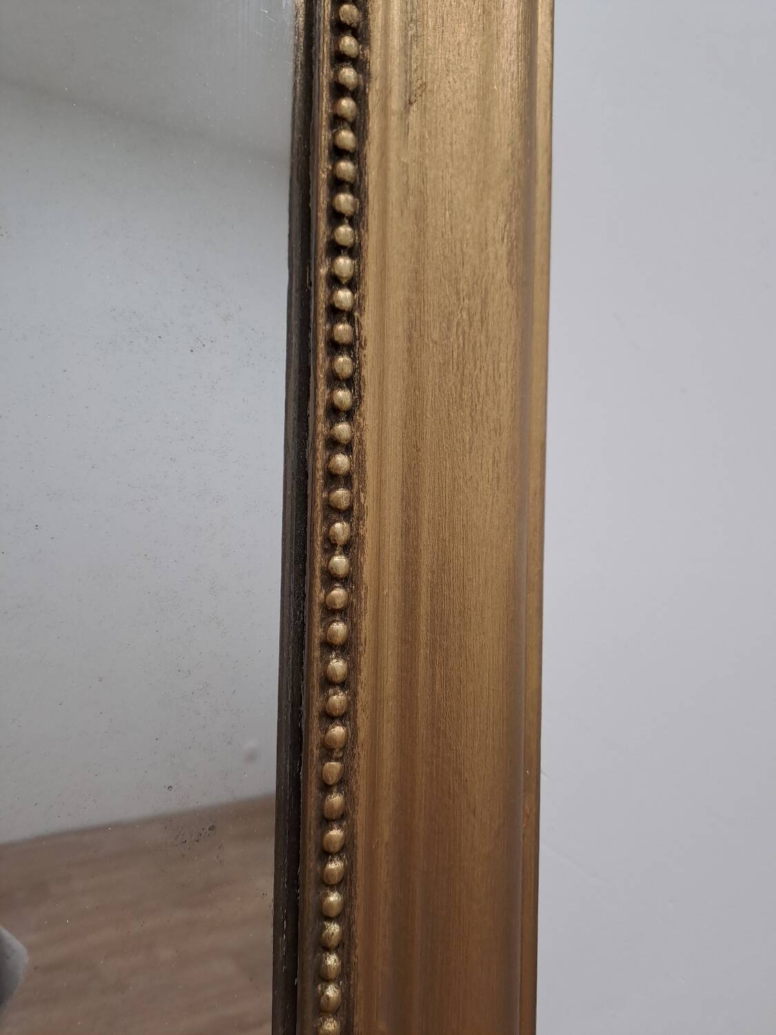 Large Louis Philippe mercury mirror 129 x 72 cm antique gold