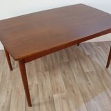 Scandinavian extendable meal table Denmark teak 1960