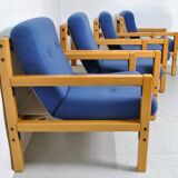 4 Flototto armchairs 1970