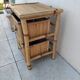 Vintage design bamboo bedside table