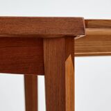 Restored teak dining table by henry kjærnulf for vejle mk9395