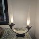 Pair of Verceram electric candlesticks – Space Age design – ceramic