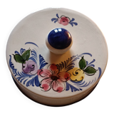 Butter dish with hand-painted decoration