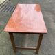 Parisian desk made of solid wood, painted grey and with formica.