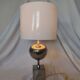 Pied de lampe Philippe Barbier, inox, 1970