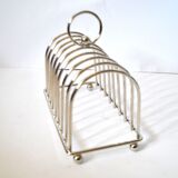 Vintage silver-plated toast rack with ball feet 1960 – Brunch Bistrot