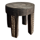 Bout de canapé tabouret massif en bois - table d'appoint- table de chevet