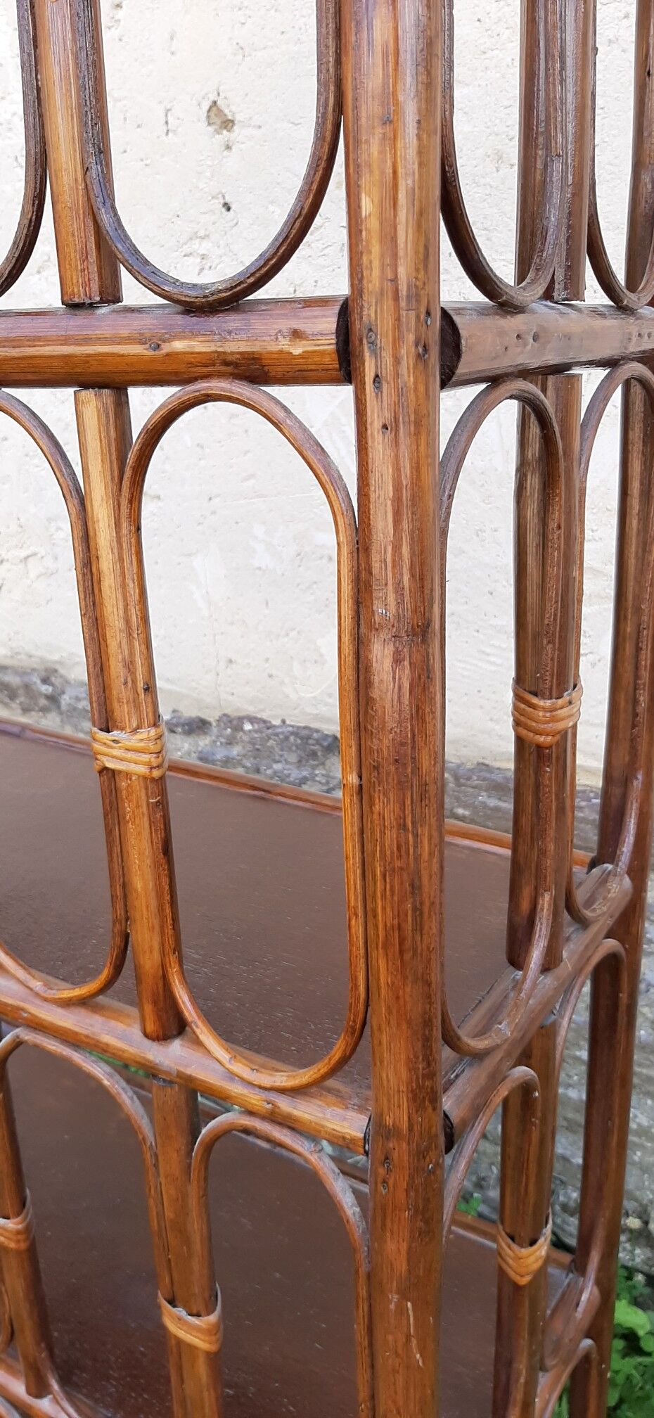 Bamboo wicker rattan 185cm vintage