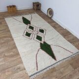 Handmade wool Berber rug 260 X 150 CM