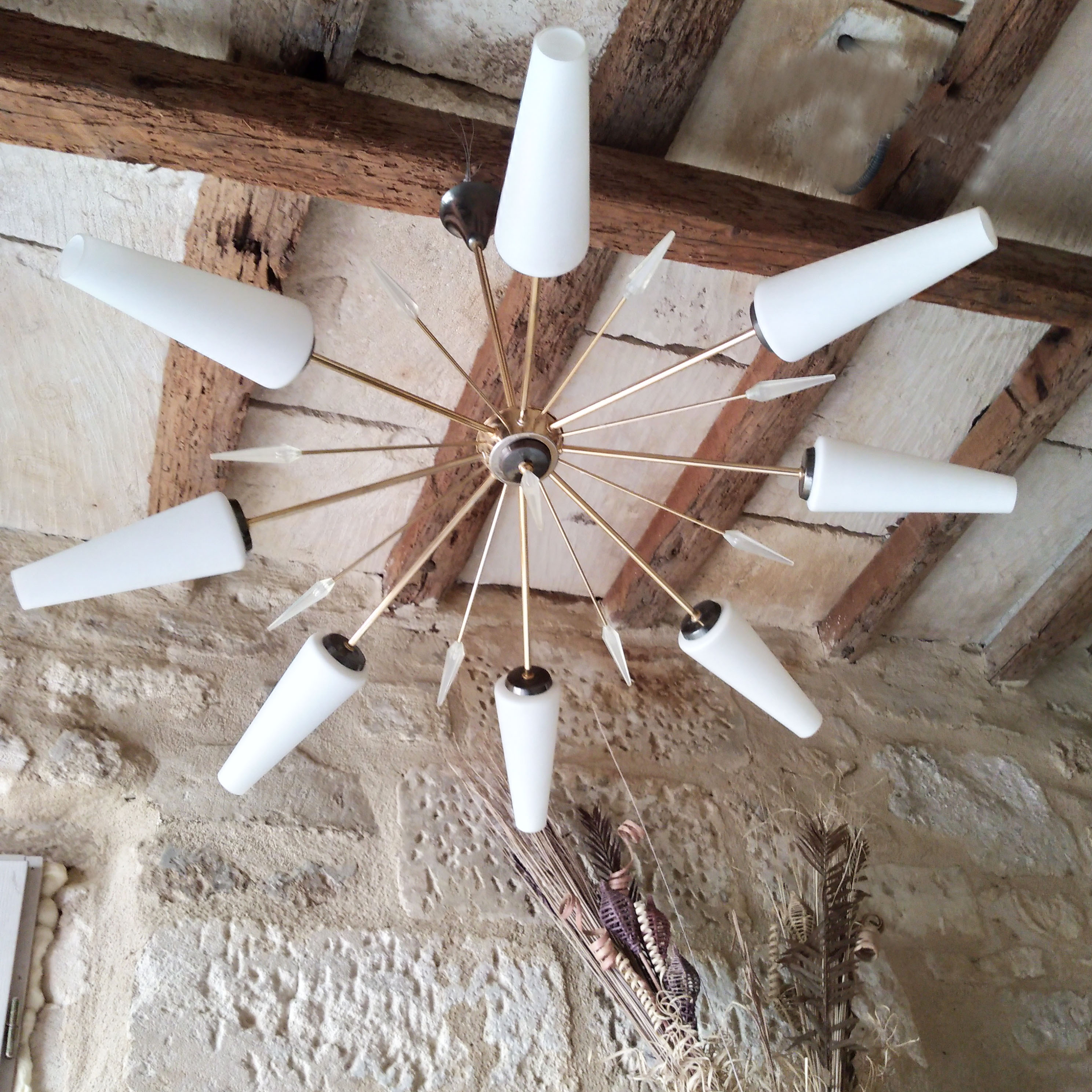 1960 sun chandelier
