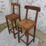 Antique bistro high chairs