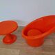Skopa Lounge Chair and Table, Ole Gjerløv Knudsen & Torben Lind, Ikea, 1970s