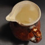 Pot à crème grès vernissé début XXème