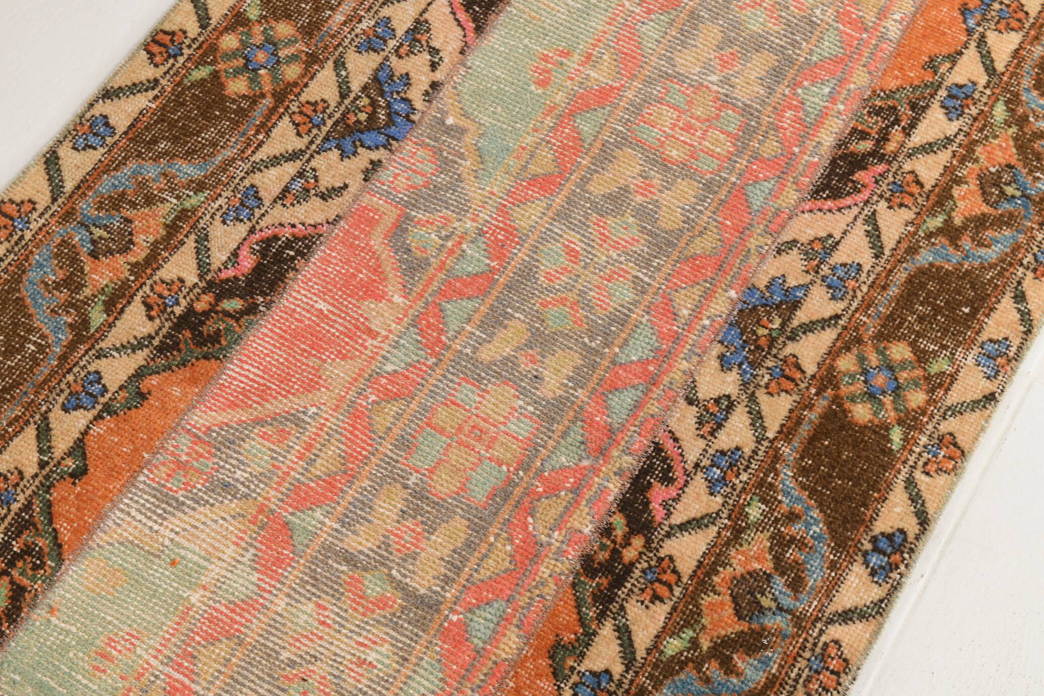 3x10 Multicolor Vintage Runner Rug