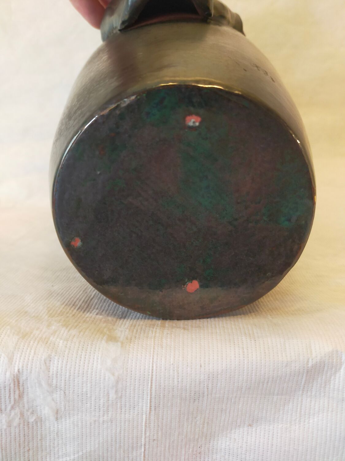 Vase en céramique, circa 50/60, signé