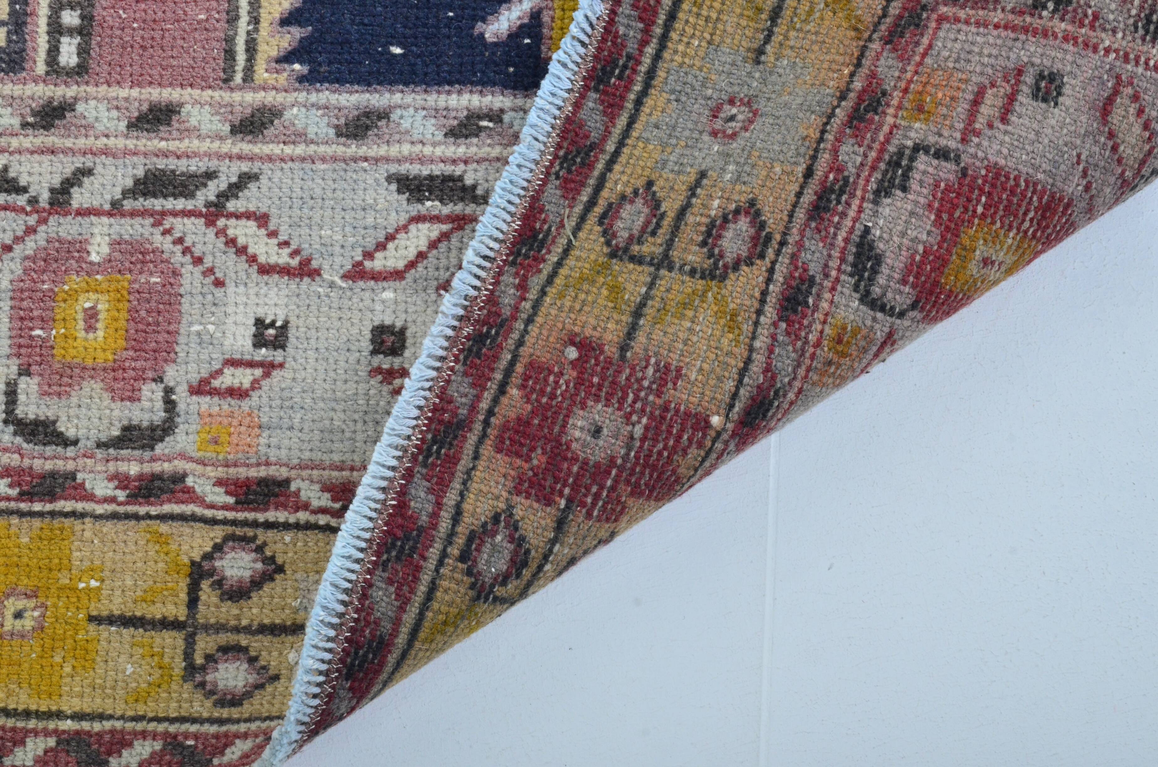 Vintage Turkish Small Floral Carpet sku 3281