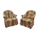 Pair of Napoleon III style crapaud armchairs - work from the 1950s