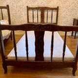 Bed made of vintage wood