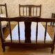 Lit simple en bois vintage